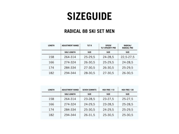 Dynafit Radical 88 Ski Set