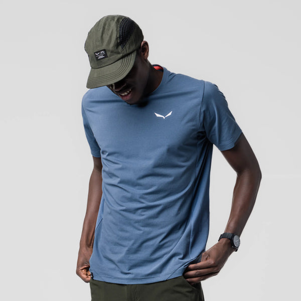 Salewa Pedroc Dry Hybrid T-Shirt Java Blue Men