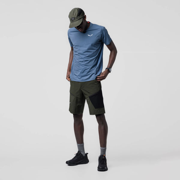 Salewa Pedroc Dry Hybrid T-Shirt Java Blue Men