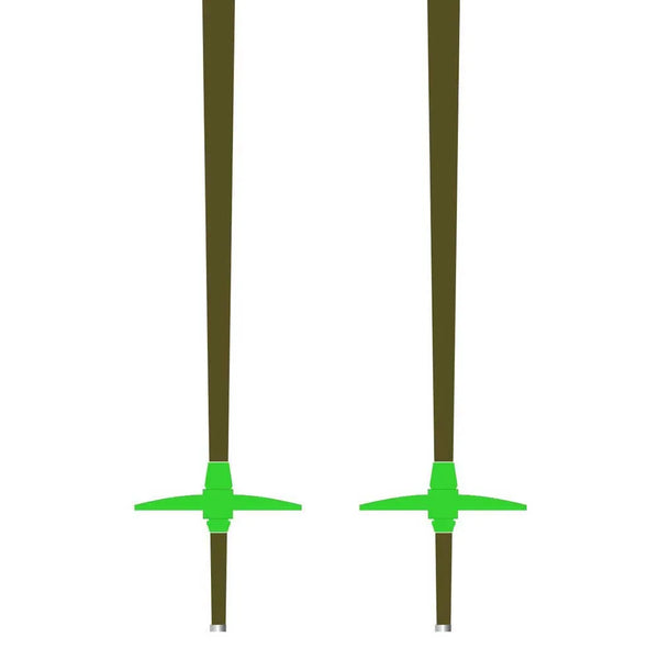 K2 FREERIDE 18 Green SKI POLES 2024