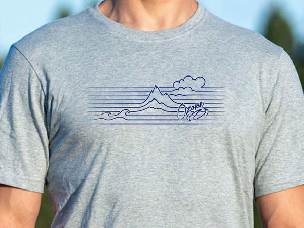 Ozone Sea-Land-Sky T Shirt Grey