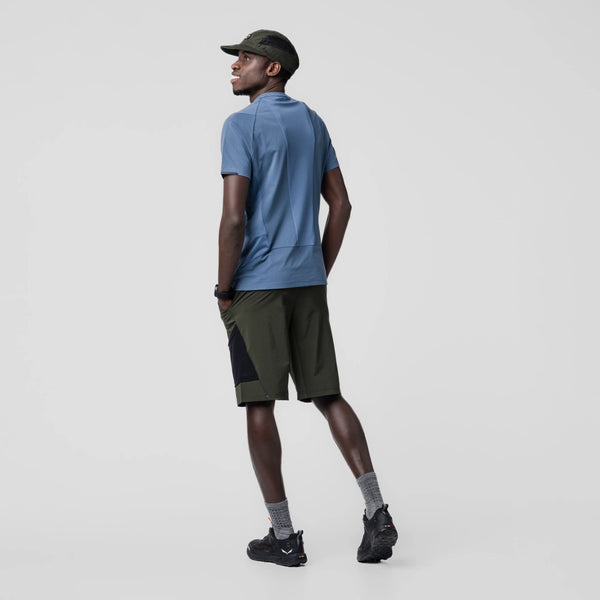 Salewa Pedroc Dry Hybrid T-Shirt Java Blue Men