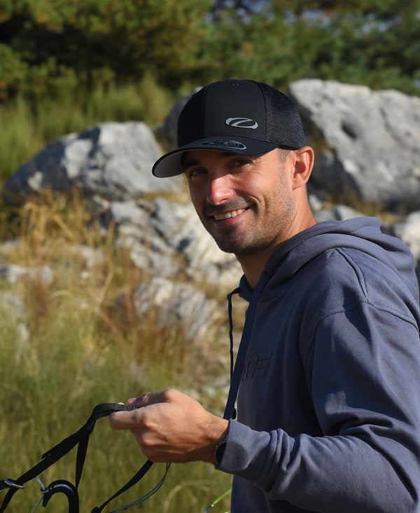 Ozone Curved Visor Cap Black