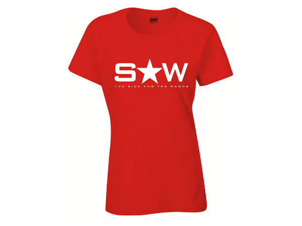S&W 100% Cotton T-Shirts - Red WMNS
