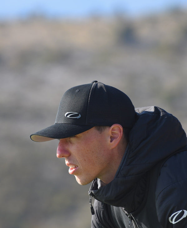 Ozone Curved Visor Cap Black